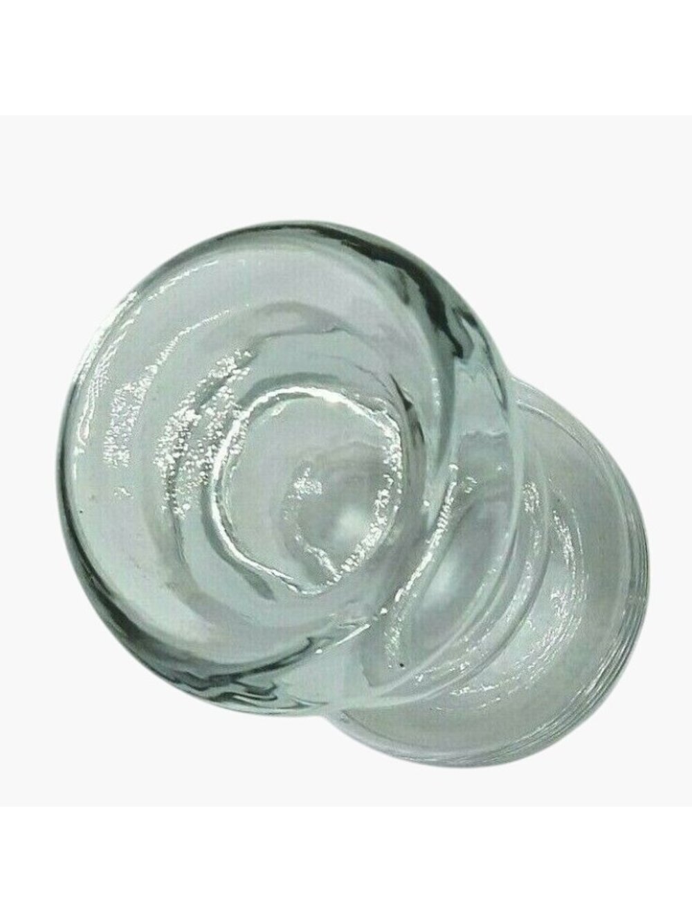 clear glass candle holder Taper Pillar Vase Candlestick 2 inch - Picture 3 of 4